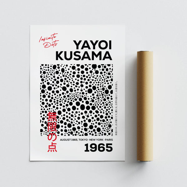 Contemporary minimalist polka dots art ideal for office decor