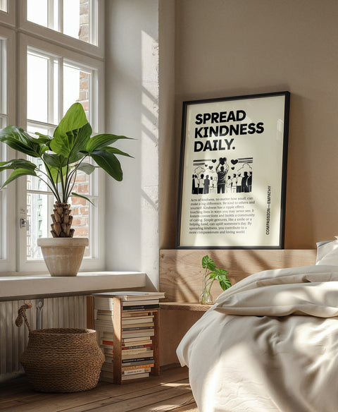 Spread Kindness Daily wall art for home and office
