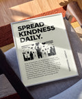 Black and white typography kindness poster
