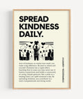 Spread Kindness Daily inspirational poster
