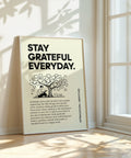 Motivational gratitude wall art for home and office
