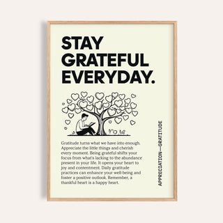 Inspirational Sayings Posters with gratitude quote