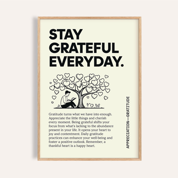Inspirational Sayings Posters with gratitude quote
