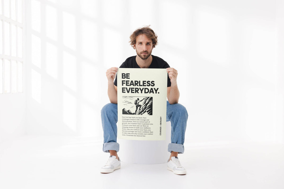 Minimalist positive poster art for contemporary interiors