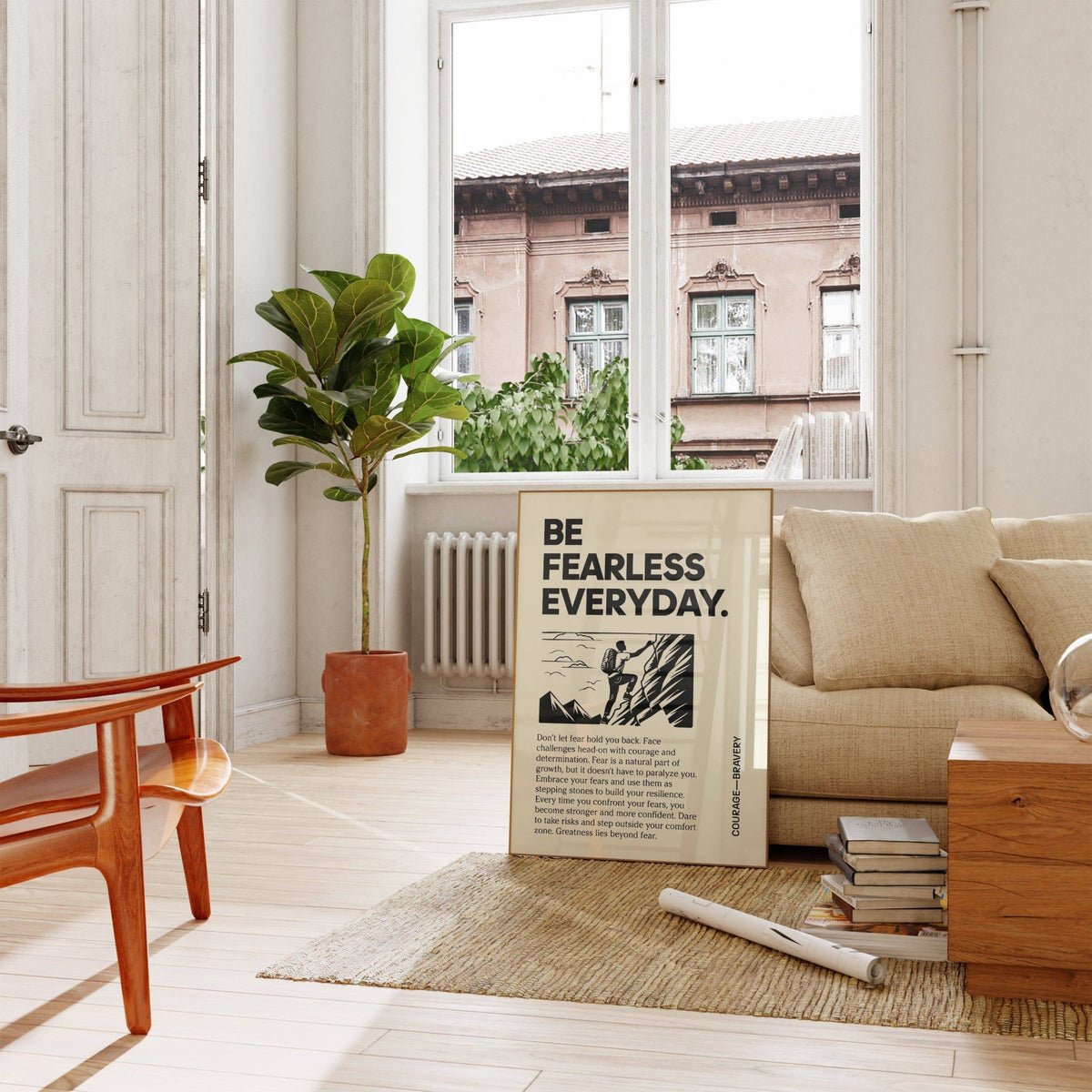 Elegant positive poster art for modern home decor