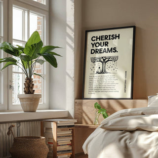 Modern inspiration poster for students for dorm room decor