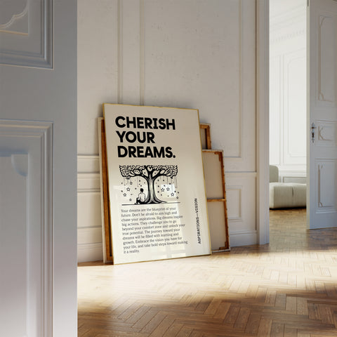 Inspirational Wall Art - Inspirational Black and Cream Poster