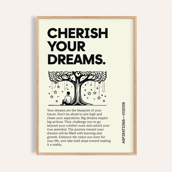 Inspiration poster for students with motivational typography