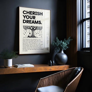 High-quality inspiration poster for students on matte paper