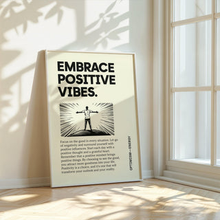 Bold typography motivational quote poster for modern decor