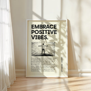 Modern motivational quote poster for self-care spaces