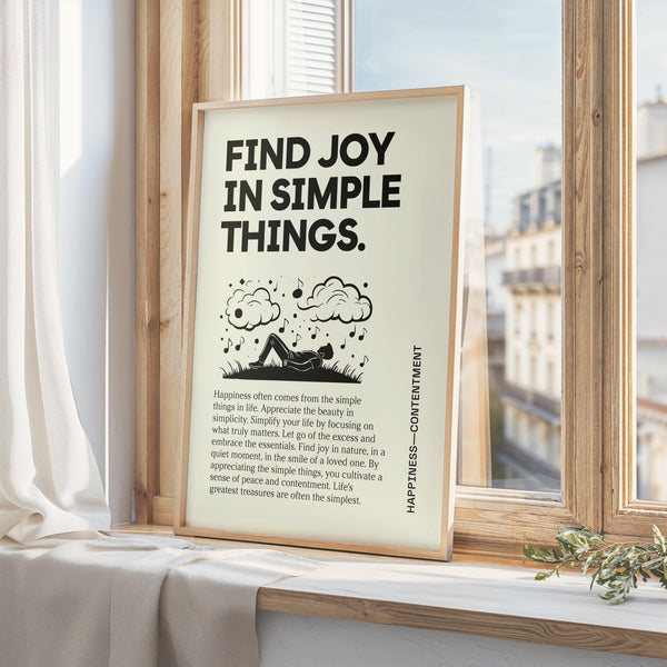 Simple Inspirational Art Wall message print