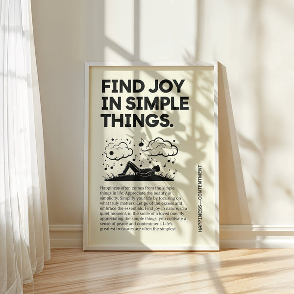 Black and cream Inspirational Art Wall decor