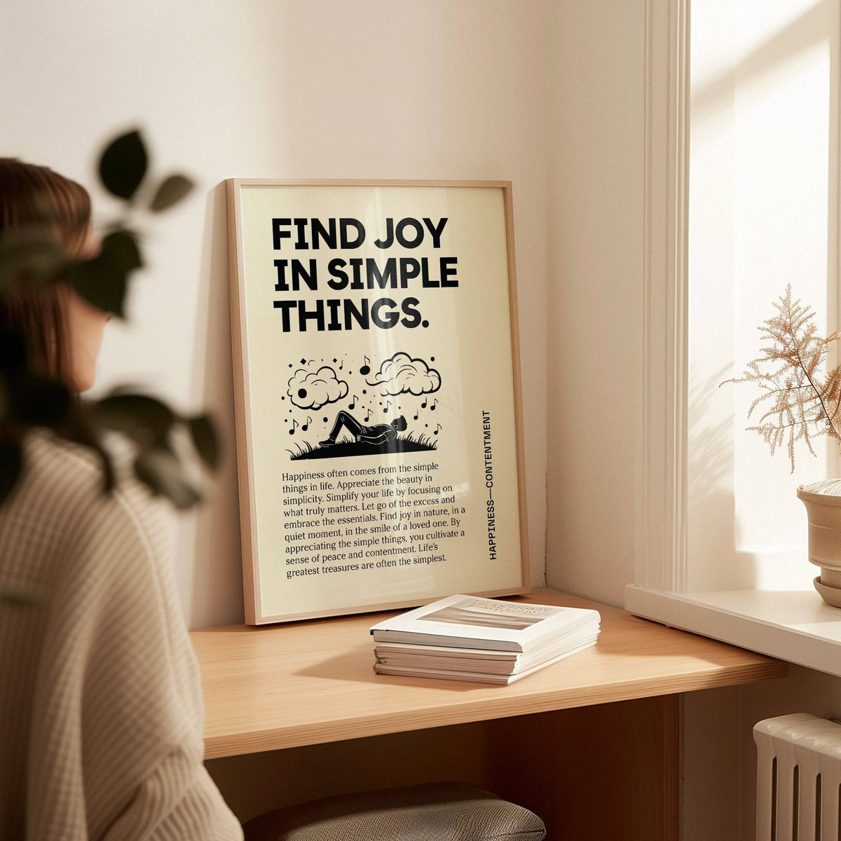 Stylish Inspirational Art Wall typography print