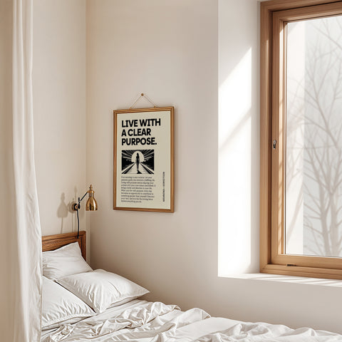 Stylish quote wall art for bedroom inspiration.
