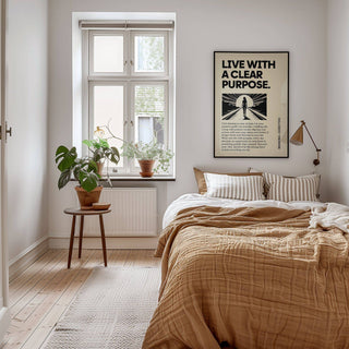 Neutral-toned motivational poster perfect for modern interiors