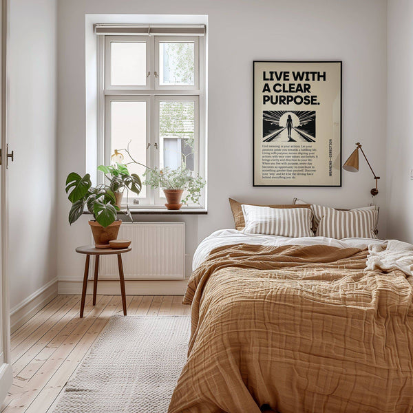 Neutral-toned motivational poster perfect for modern interiors
