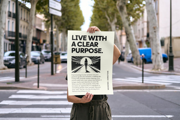 Study room styled with elegant motivational poster