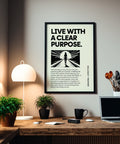 Bold typography motivational poster for modern interiors
