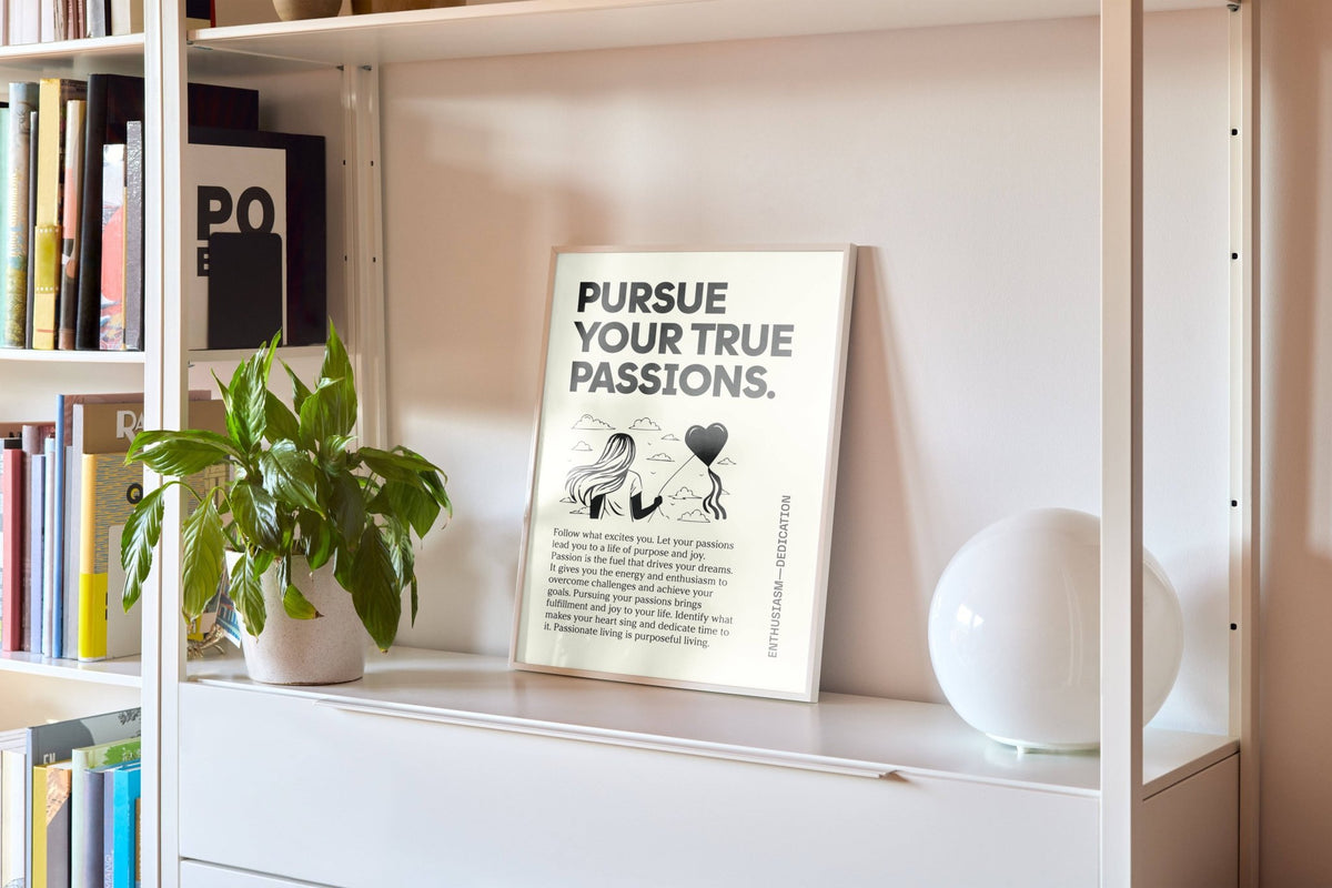 Elegant Inspirational Wall Art with bold typography