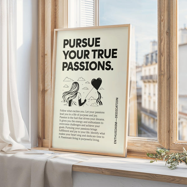 Modern Inspirational Wall Art print for study areas