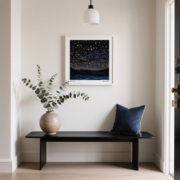 statement Starry Night Print with infinite nightscape