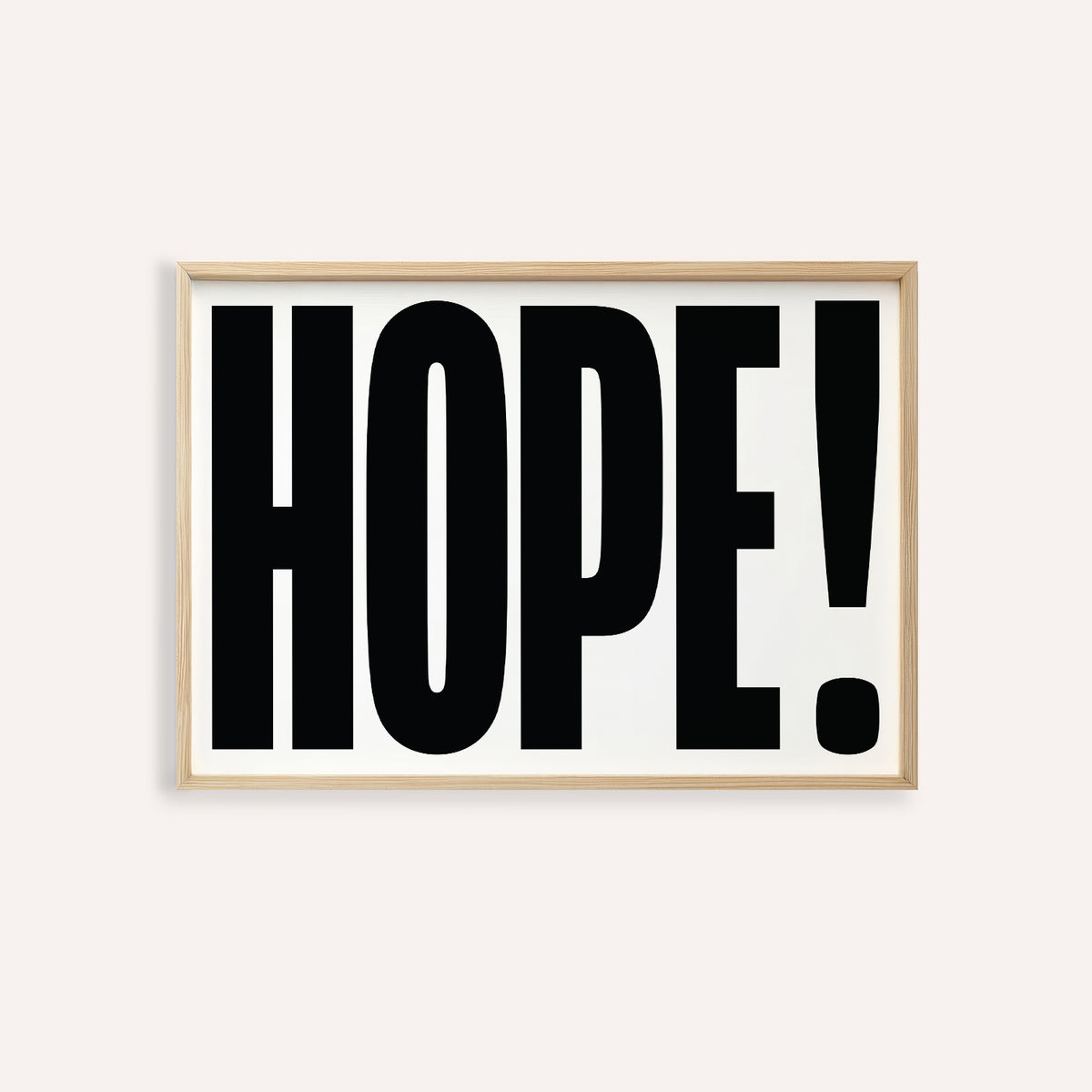 Inspiring HOPE motivational work posters in bold typography design