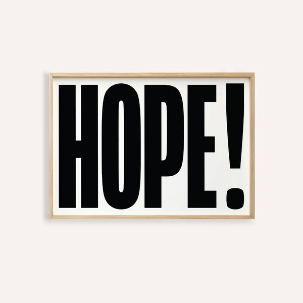 Inspiring HOPE motivational work posters in bold typography design