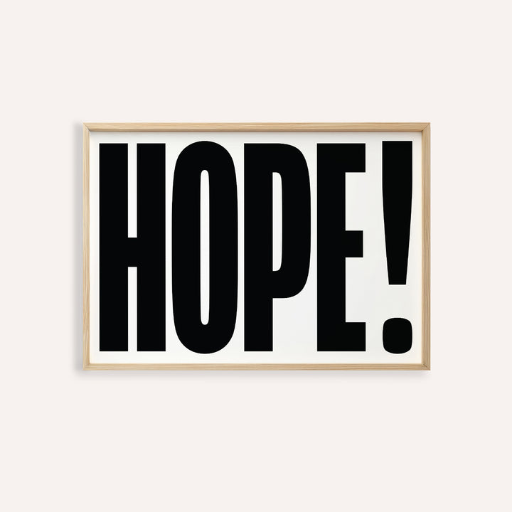 Inspiring HOPE motivational work posters in bold typography design
