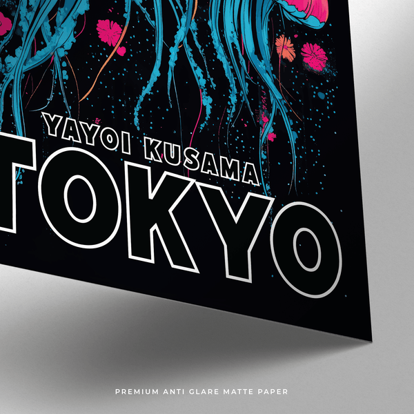 Contemporary Japanese style jellyfish wall art for kids room