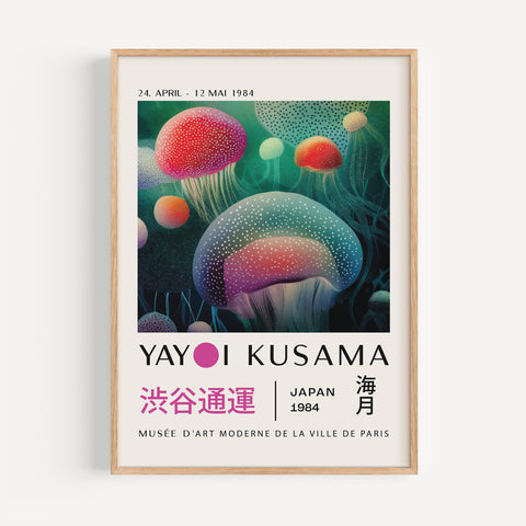 Jellyfish Poster by Yayoi Kusama