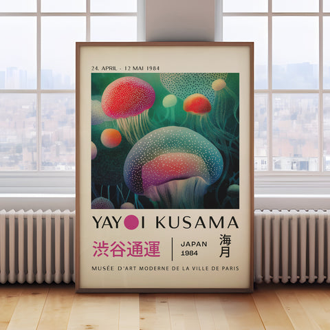 Yayoi Kusama Jellyfish Poster - Unique Wall Art