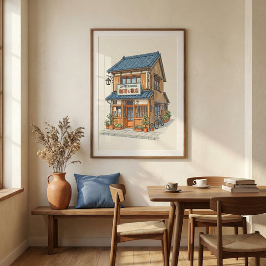 Plakat für ein Café