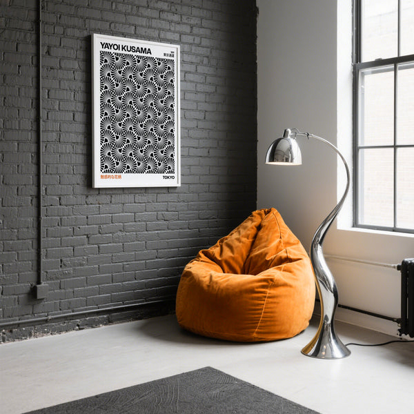 Minimalist hypnotic wall art featuring bold graphic patterns