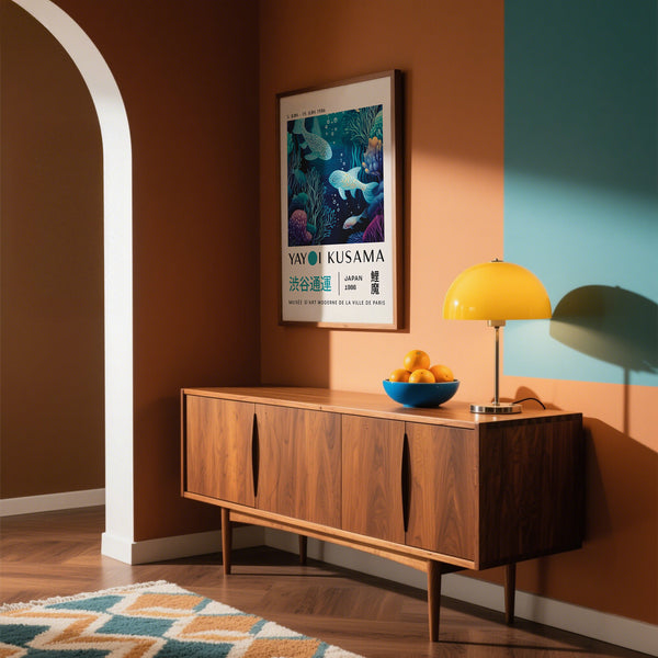 Decorative Japanese ocean artwork for modern and minimalist spaces