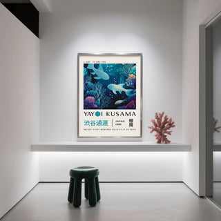 High-quality Japanese ocean artwork with deep blue hues