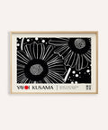Kusama floral horizontal wall hanging with bold dot patterns