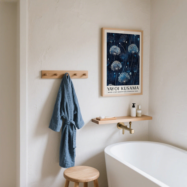 Blue and White Wall Art for bathroom