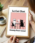 Playful cat wall art for dining area and kitchen
