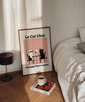 Humorous cat art print for cat lovers' spaces
