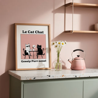 Vibrant feline-themed funny cat artwork for quirky decor styles