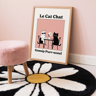Eye-catching funny cat artwork showcasing whimsical feline design