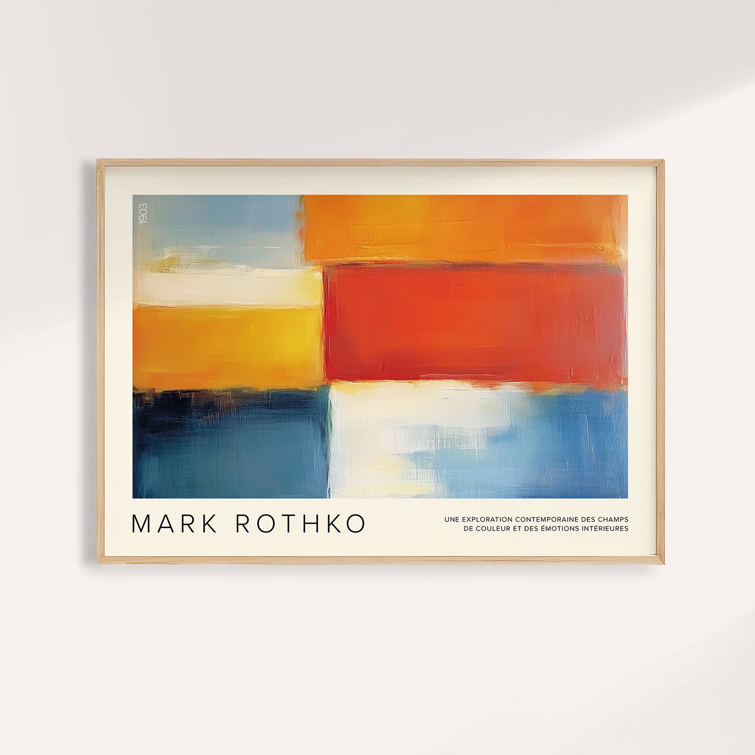 Blocks Mark Rothko Mark Rothko Art | Bold Abstract Colour Block Print