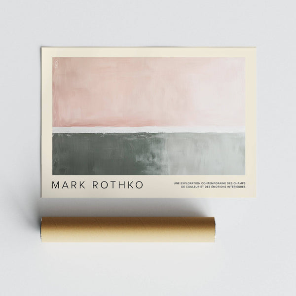 Elegant Rothko-inspired horizontal wall decor for gallery walls