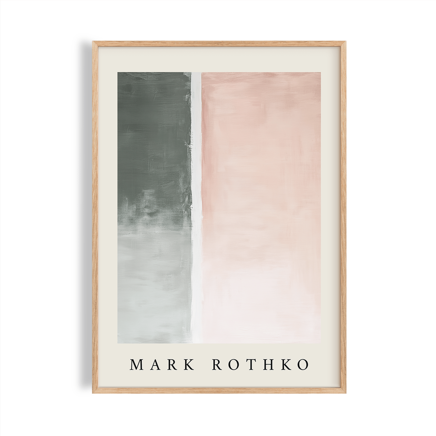 Minimalist Pastel Poster - Mark Rothko-Inspired Abstract Art – Laboo Studio