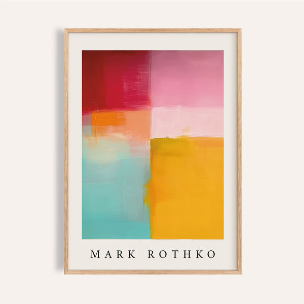 Color block art featuring vibrant Rothko-inspired design