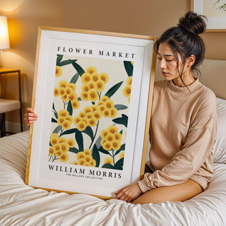 Vibrant yellow flower wall art ideal for warm and inviting spaces
