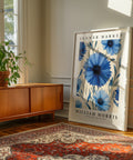 Classic William Morris-inspired cornflower poster for home decor
