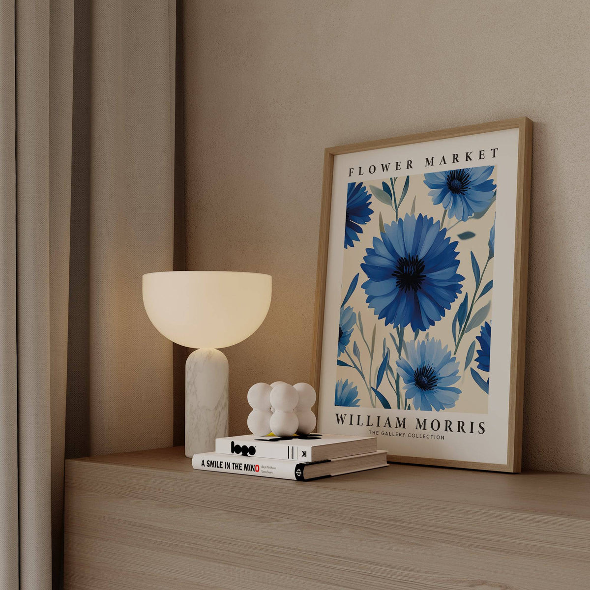 Abstract botanical print featuring delicate floral patterns
