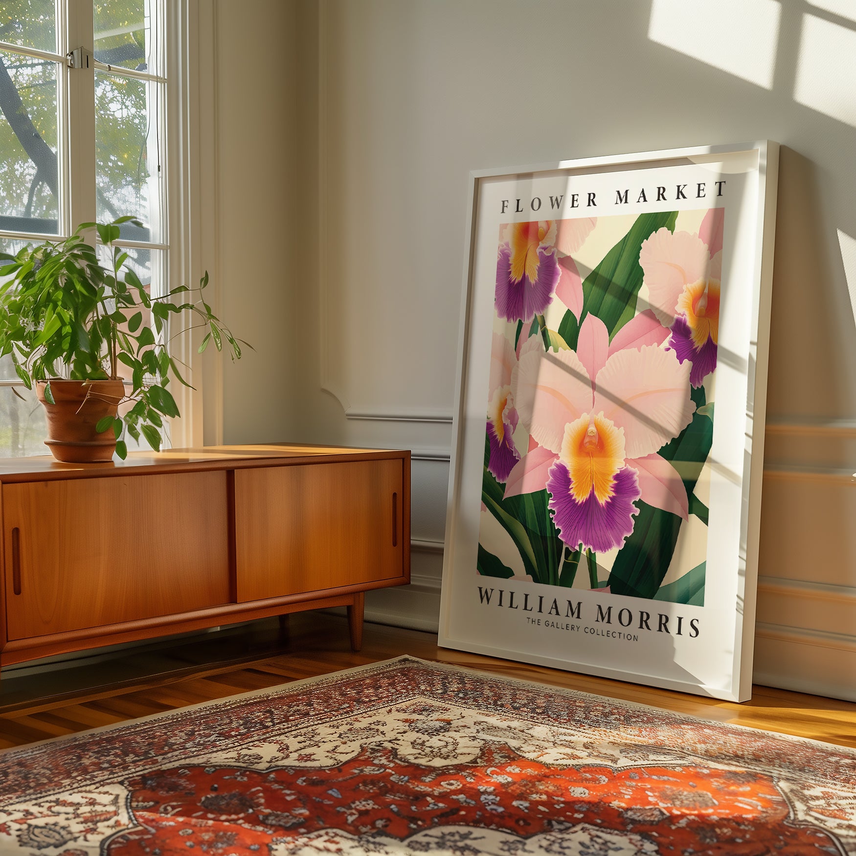 William Morris Orchid Art Print